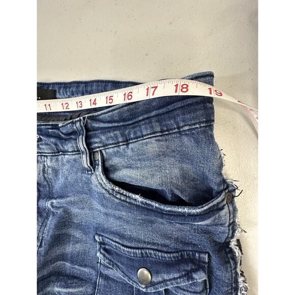 Men’s Jordan Craig Denim Jeans Legacy Edition Sean stacked Distressed Cargo38x36 - Picture 3 of 16